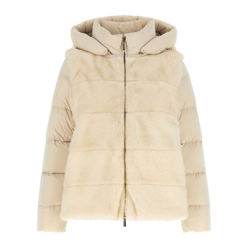 MooRER White Wool Shell Women's Jacket
